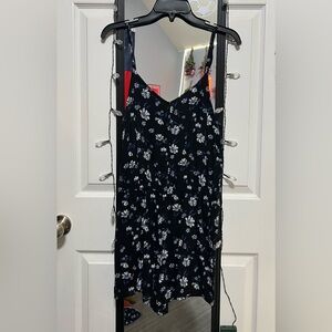 SO Black Floral Jumpsuit